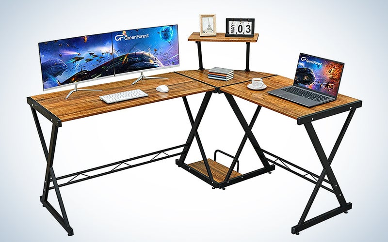 Reversible L shaped Desk