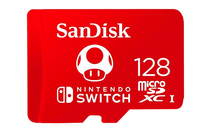 SanDisk microSDXC UHS-I card for Nintendo 128GB - Nintendo licensed Product, Red