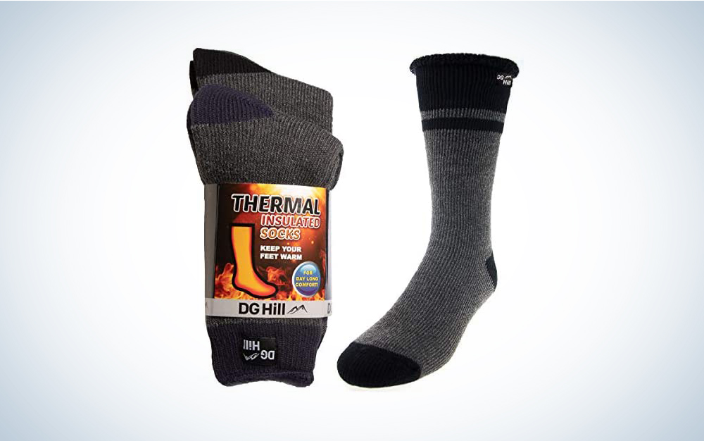 Mens Thick Heat Trapping Insulated Boot Thermal Socks