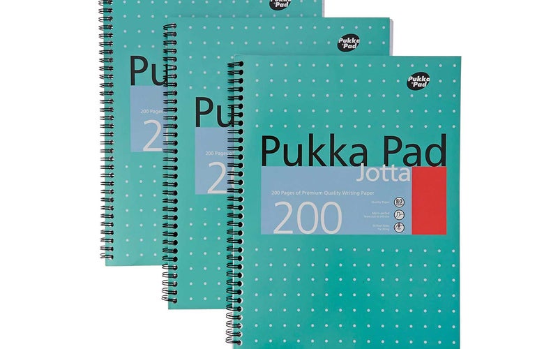 Pukka Pads A4 Metallic Jotta Wirebound Notebook (Pack of 3)