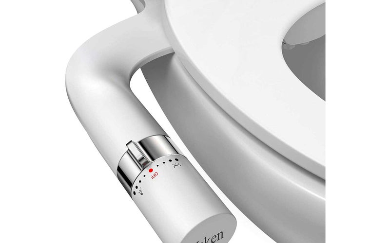 Veken Ultra-Slim Bidet, Non-Electric Dual Nozzle (Posterior/Feminine Wash) Fresh Water Sprayer Bidet for Toilet