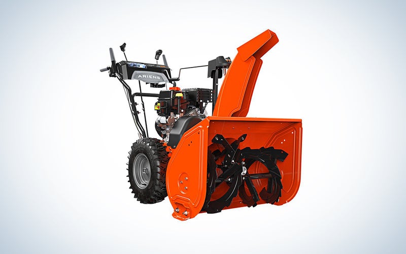 Ariens Deluxe 28-in 254-cc Two-Stage Self-Propelled Gas Snow Blower with Push-Button Electric Start;
