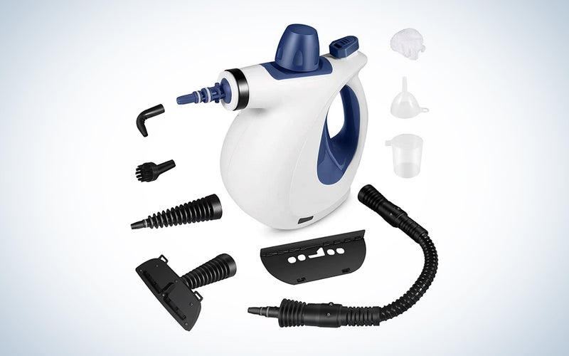Steam cleaner set for hard to reach areas