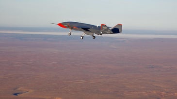 A Boeing drone flying in Australia.