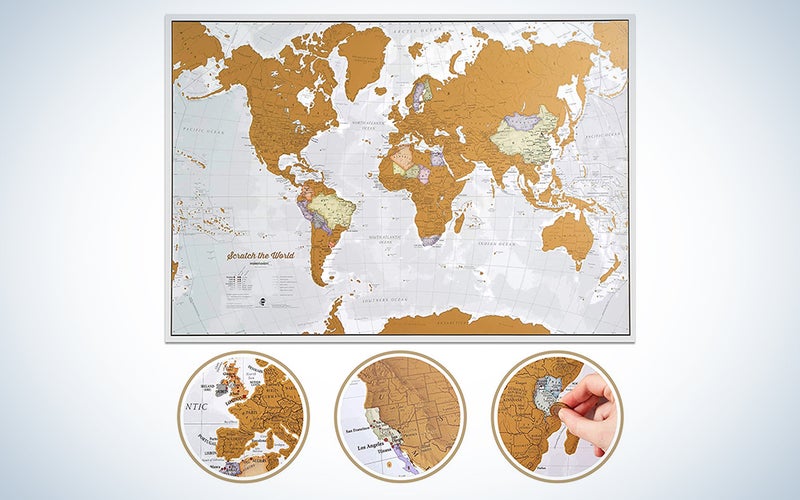 Scratch The World Travel Map - Scratch Off World Map Poster