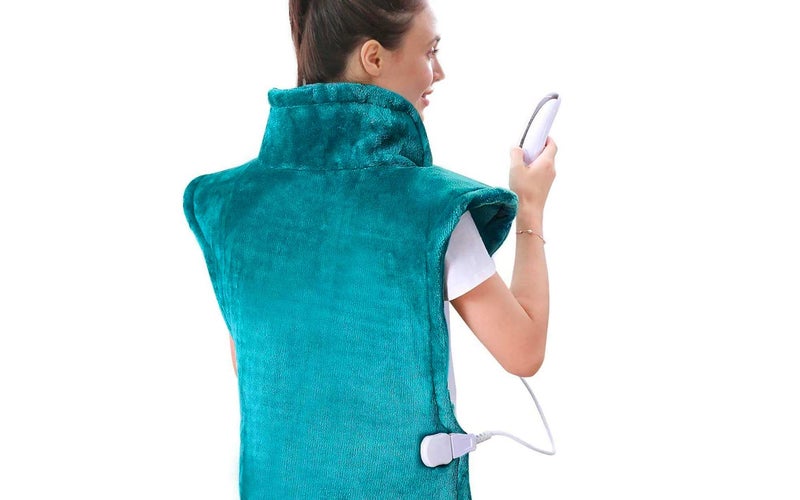 Large Heating Pad for Back and Shoulder, 24"x33" Heat Wrap with Fast-Heating and 5 Heat Settings, Auto Shut Off Available - Lagoon