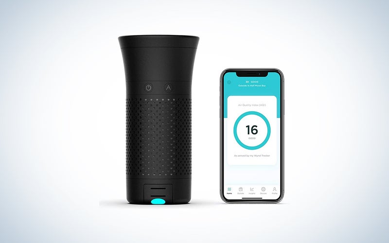 A product image of the WYND Smart Plus Personal Portable Air Purifier