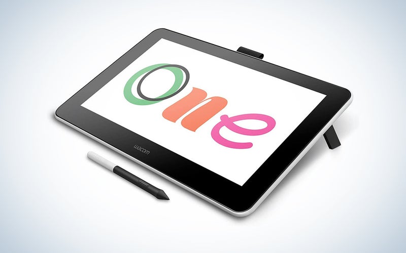 wacom tablet with the word one written on it