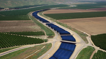 Solar panels and water canals could form a real power couple in California