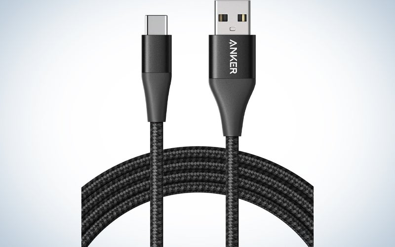 black usb-c to usb-a cable