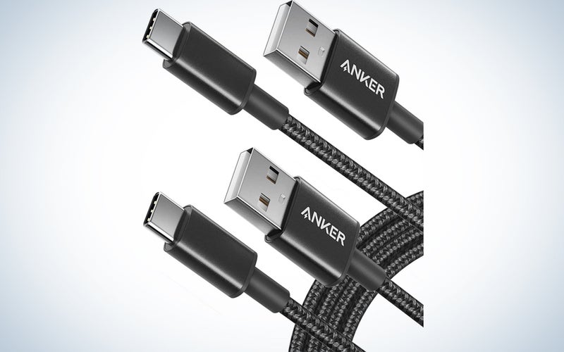 two black usb-c to usb-a cables
