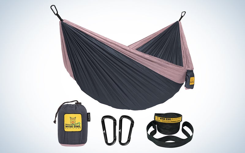 The Wise Owl Outfitters camping hammock is the best budget hammock