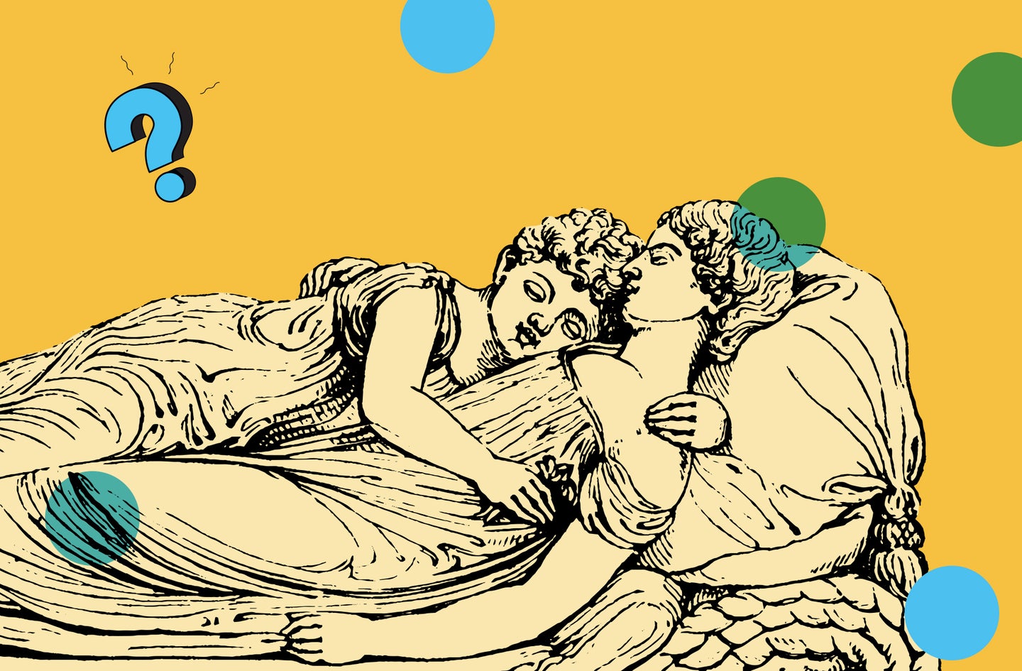 Two illustrated humans sleeping along with the Ask Us Anything logo