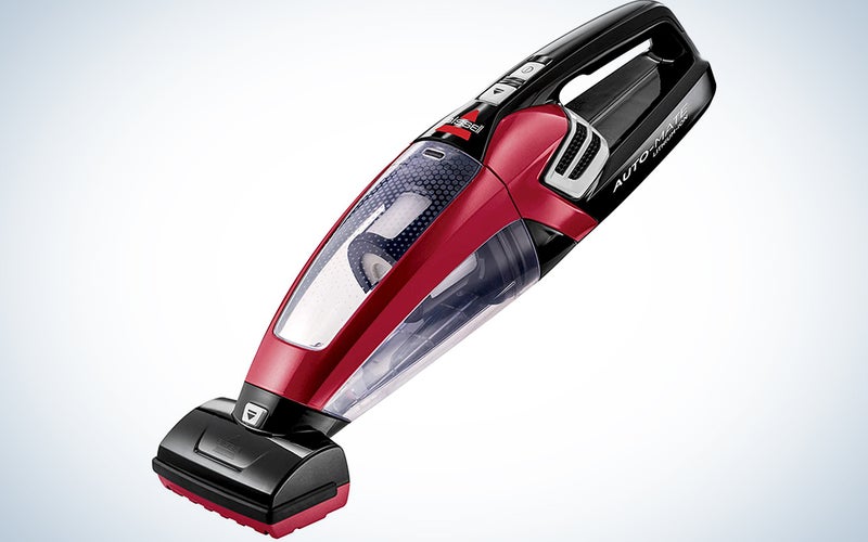 red Bissel handheld vacuum