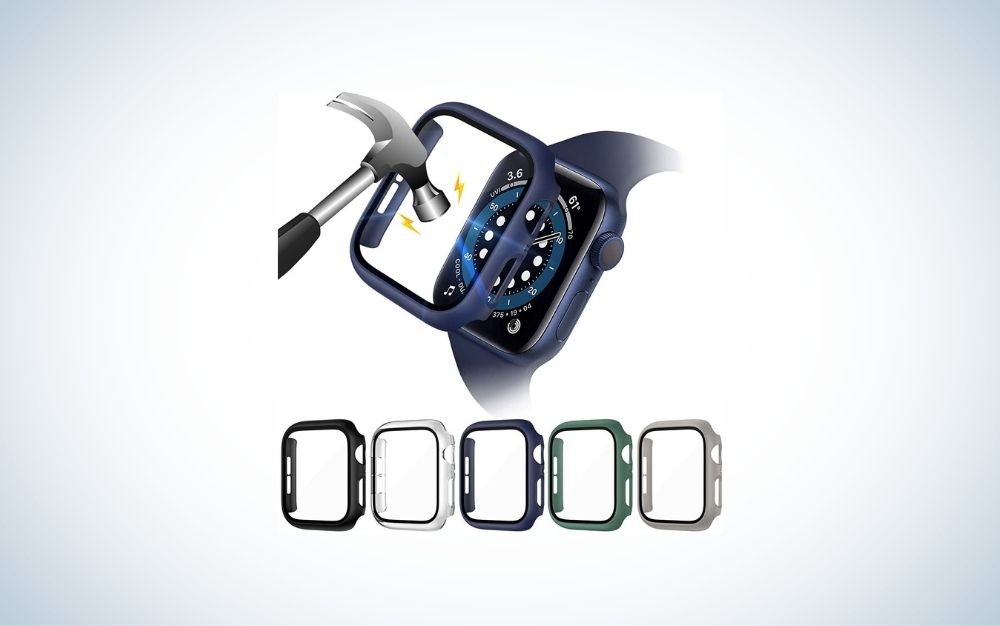 Hammer hitting an Apple Watch glass screen protector