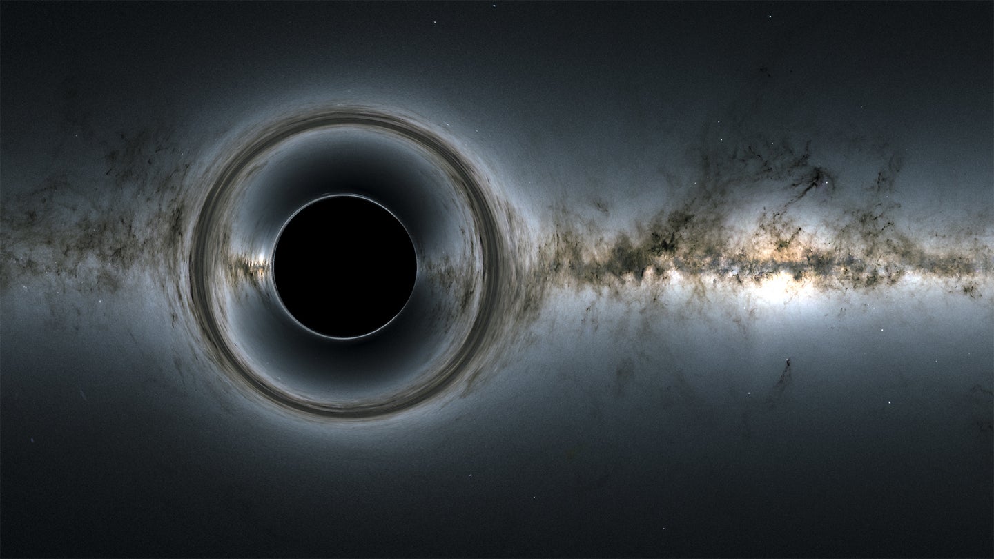 Simulation of a black hole.