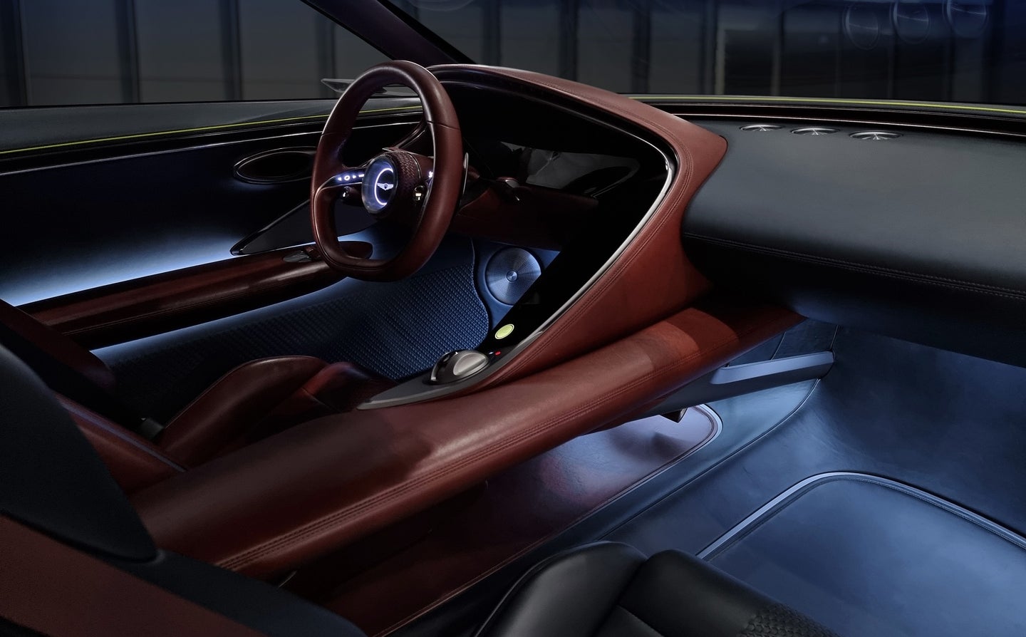 Genesis Concept X Electric Car interior shot