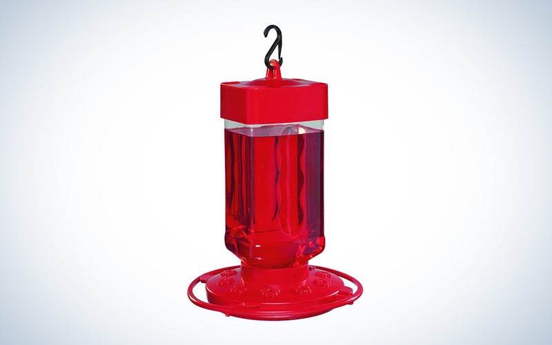 red budget bird feeder