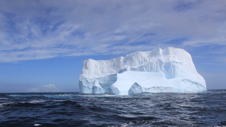 iceberg floating in southern ocean