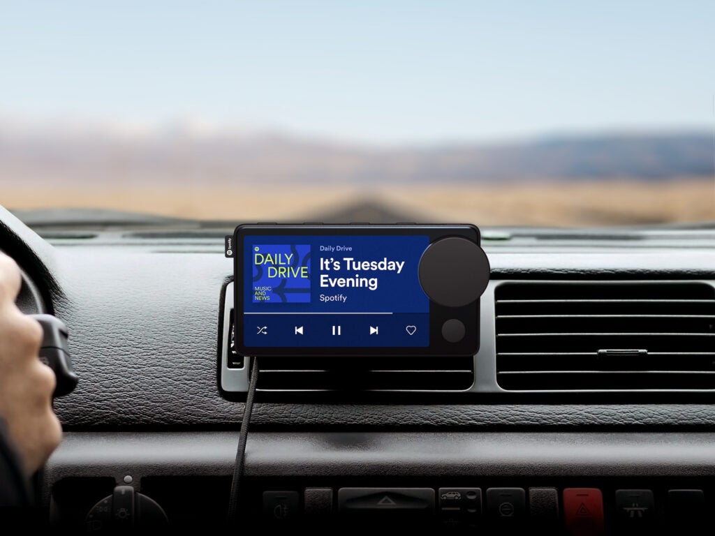 A car thing gadget from Spotify.