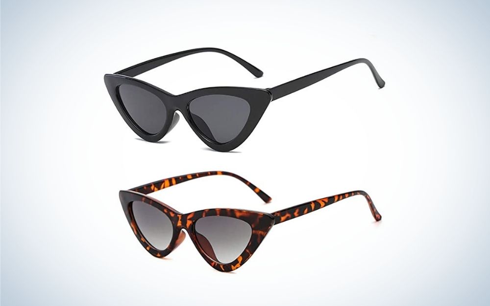 Two cat-eye women sunglasses
