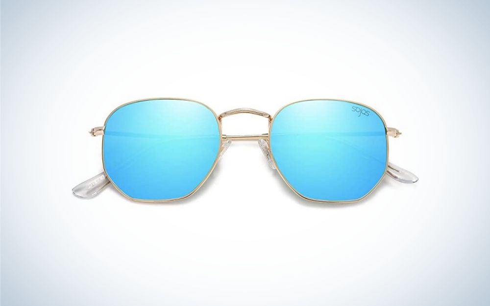 Small Square Polarized Sunglasses for Men and Women