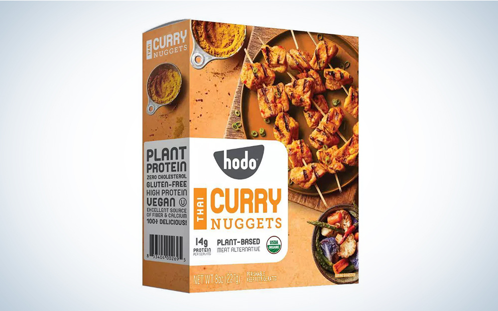 Hodo Tofu Thai Curry nuggets meat alternatives packaging