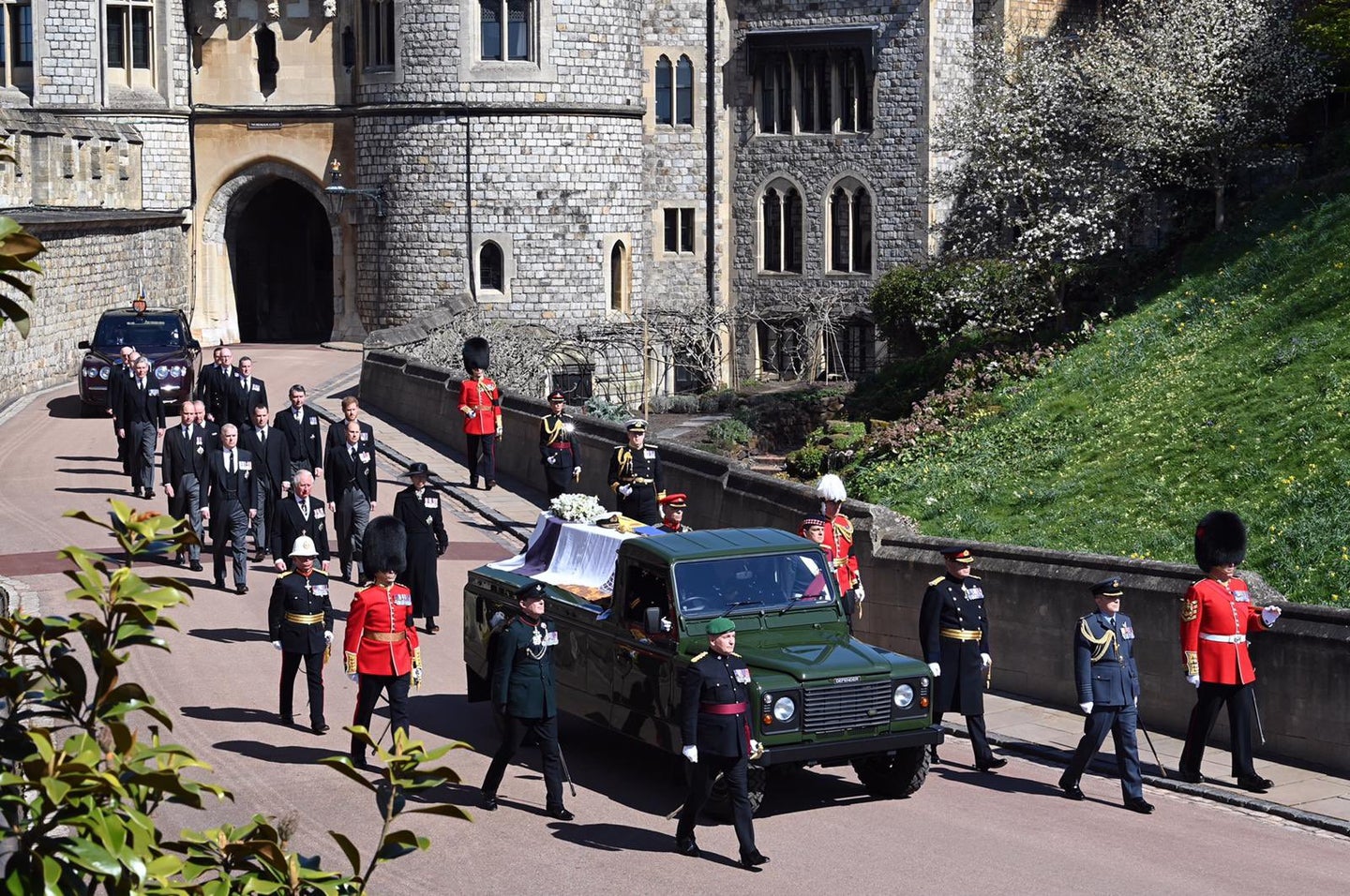 Prince Phillip funeral procession at Windsor Castle