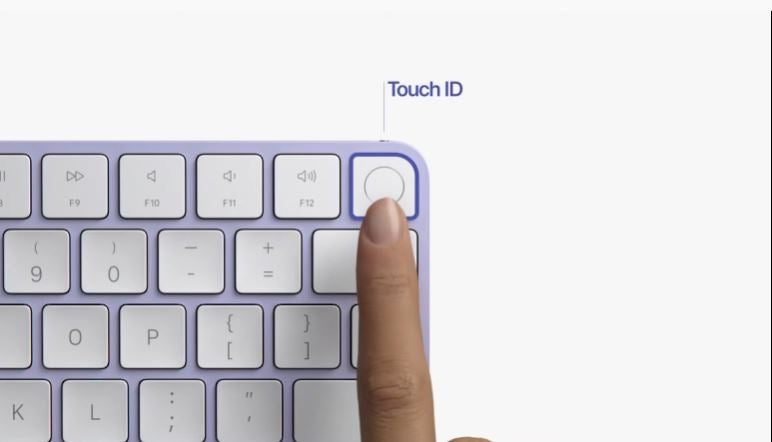 Apple Magic Keyboard with Touch ID.