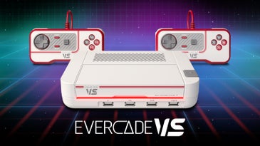 Evercade VS video gaming console with contrtollers