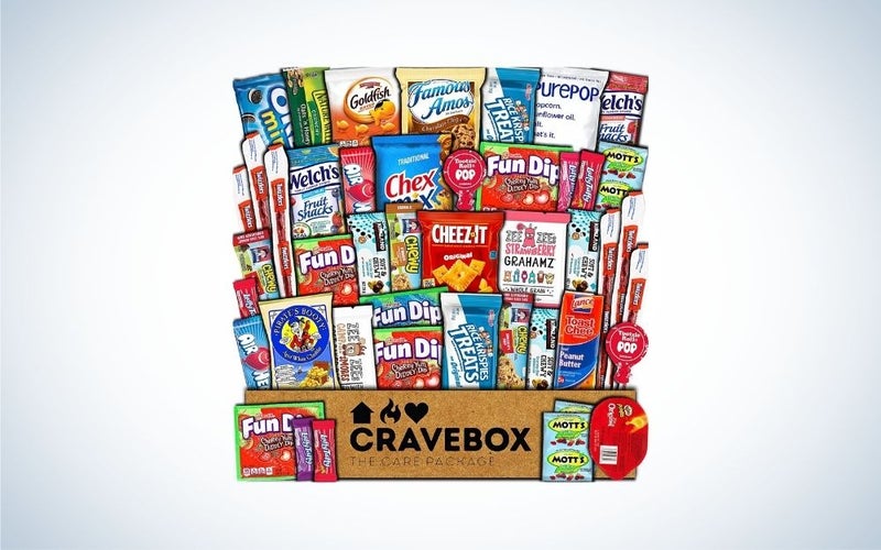 CRAVEBOX with different food snacks packages graduation gift for him