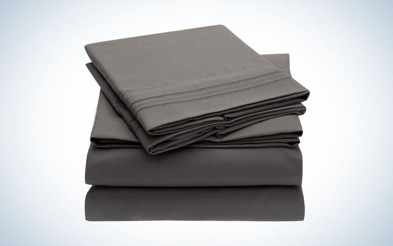 4 pieces gray bed sheets graduation gift for him