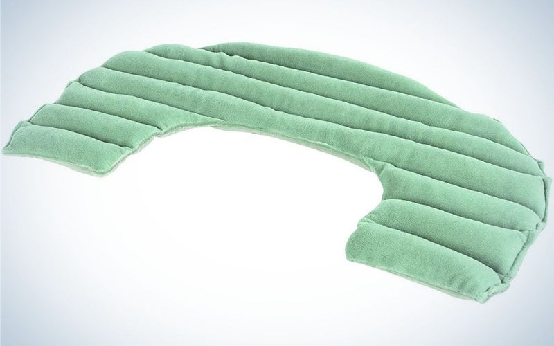 A mint-colored neck and shoulder support for Mother's Day gifts