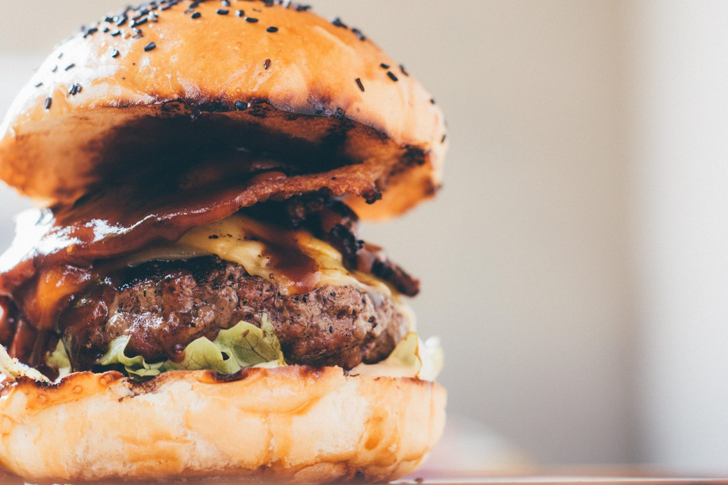 To eat a burger or not is completely up to you. 