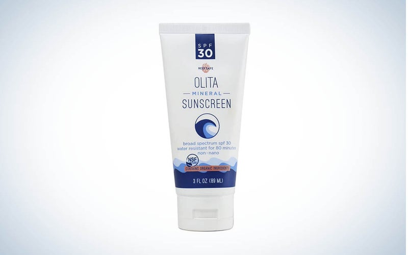 The Olita Mineral Sunscreen SPF 30 Lotion is our pick for the best mineral sunscreen.