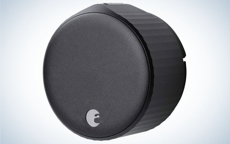 Round, black, Wi-Fi smart lock