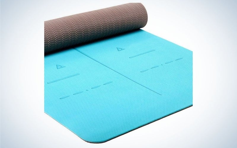 Turquoise, eco friendly yoga mat