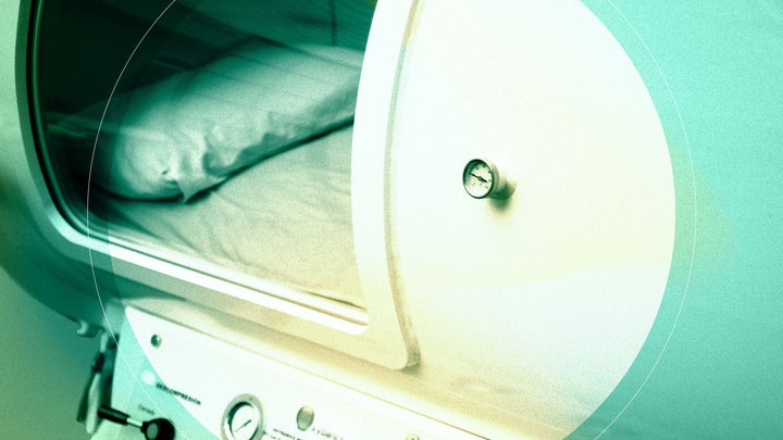 a hyperbaric chamber