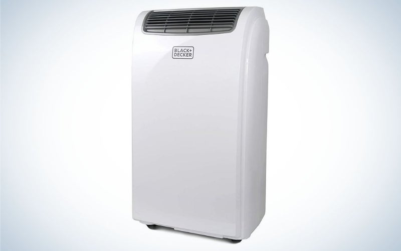 White portable air conditioner