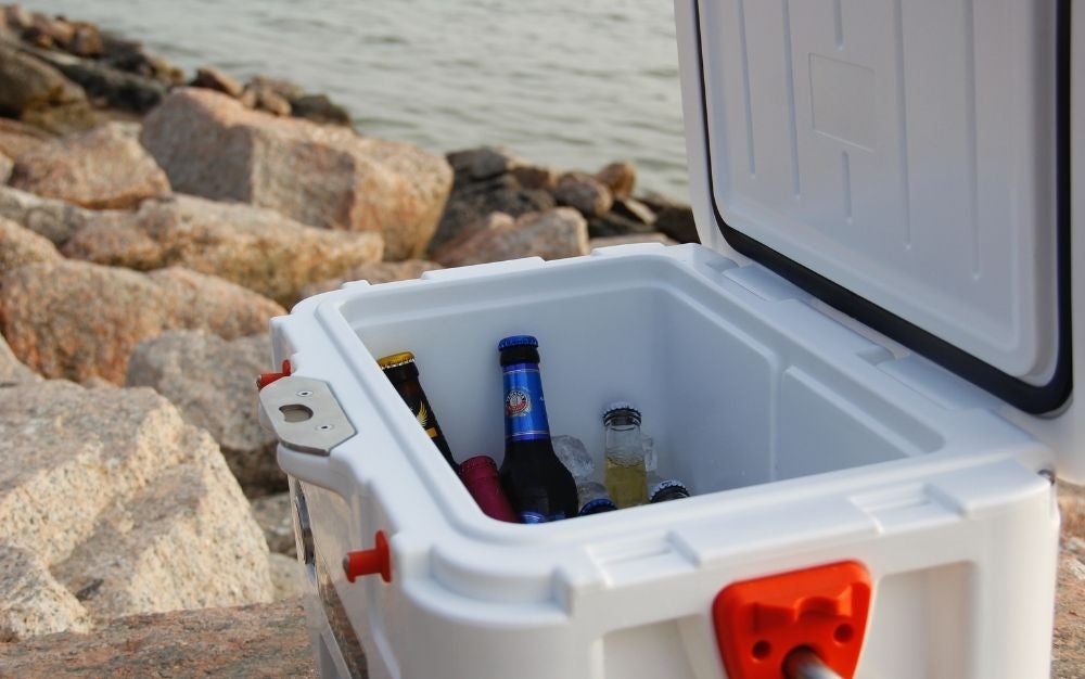 The best cooler keeping drinks cold on a hot, sunny day.