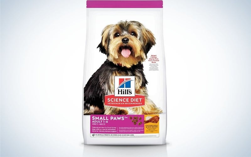 Hill's Science Diet dry dog food, small paws for small breed dogs with chicken flavor