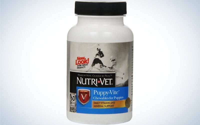 nutrivet adalah suplemen anjing kunyah untuk anak anjing