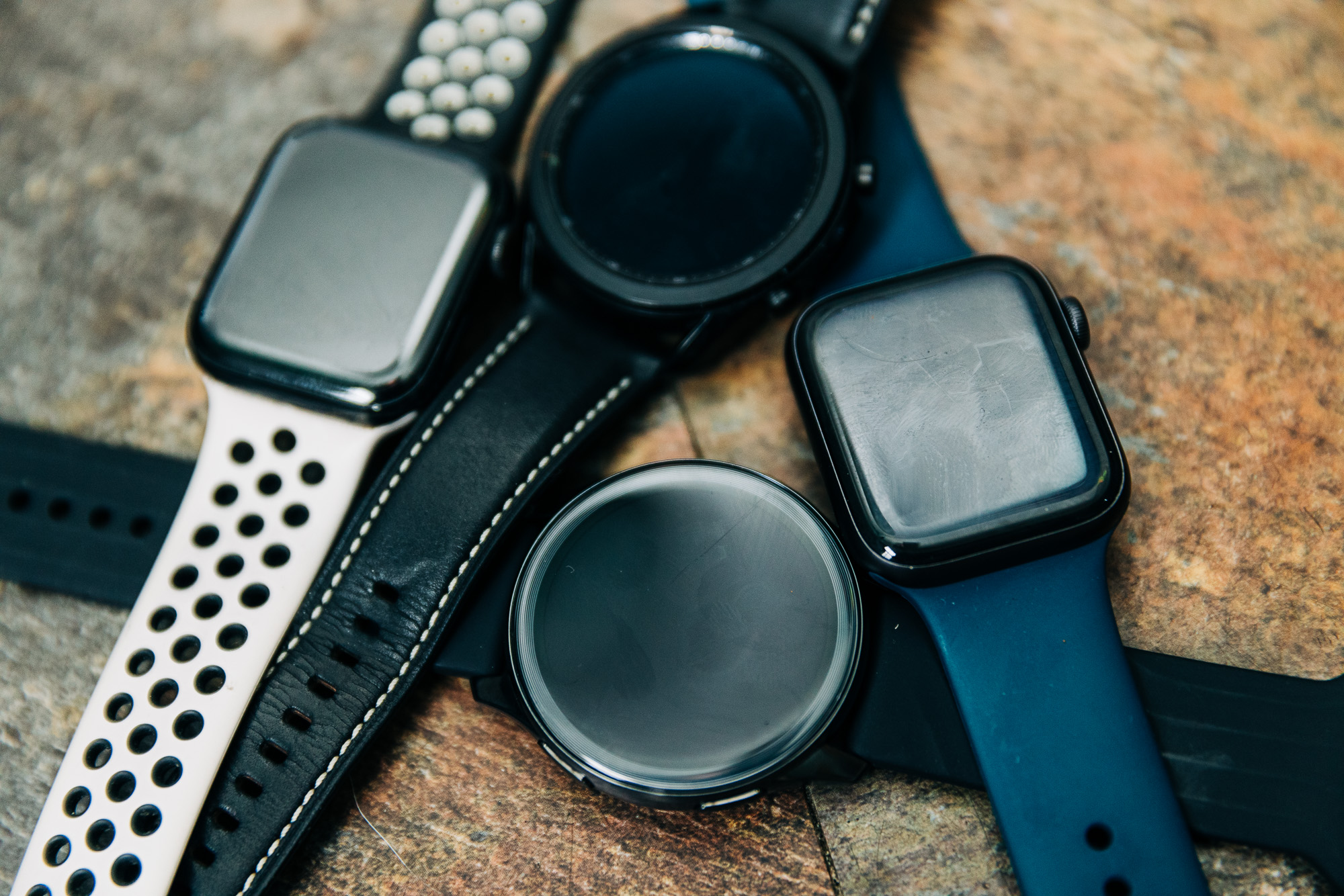 A collection of the best smartwatches including the Apple Watch 6 and the Samsung Galaxy Watch 3