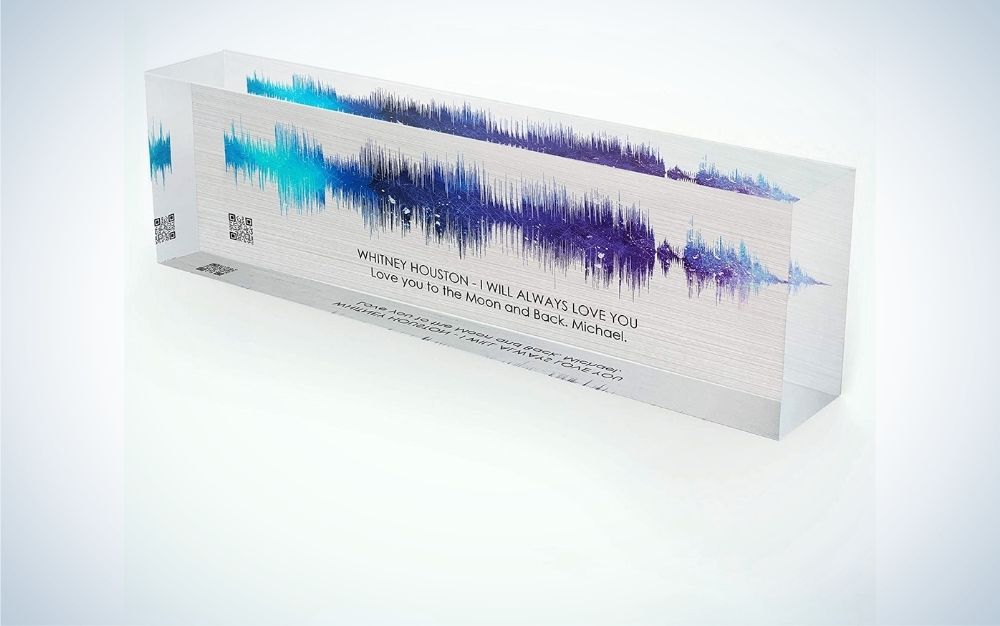 Artblox Soundwave Art is a great choice for personalized Fatherâs Day gifts for the audiophile.