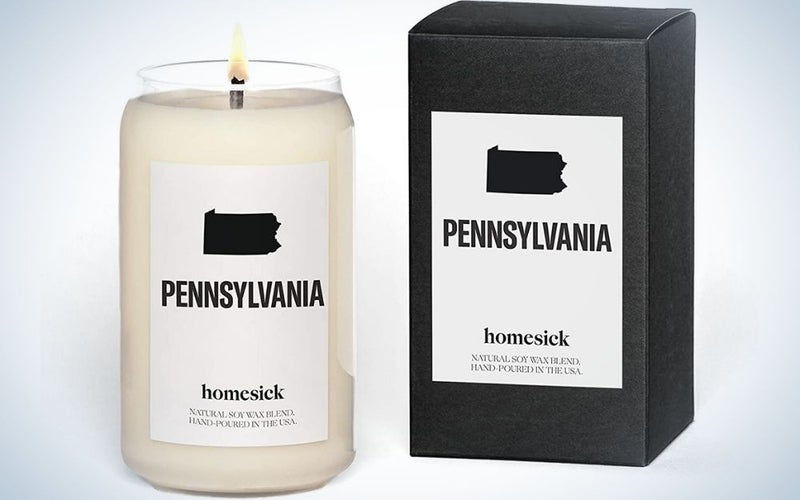 Homesick Scented Candle, one of the best personalized Father’s Day gifts.