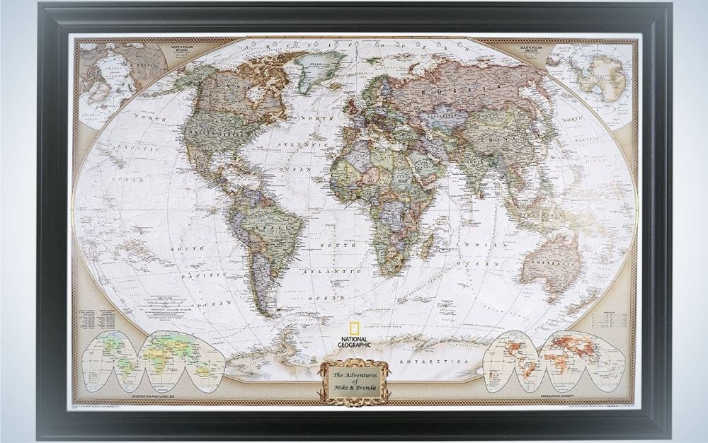 Push-Pin Travel Maps are one of the great personalized Fatherâs Day gifts for world travelers.