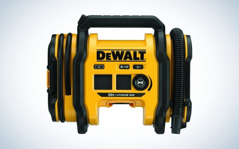 The DEWALT is the best air compressor to keep in your car.