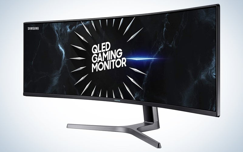 a large curved monitor, one of the best prime day deals for computers