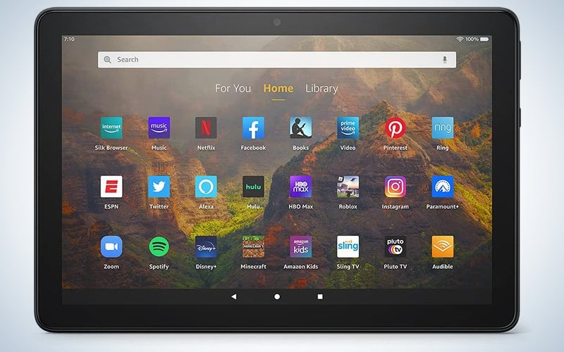 Amazon HD 10 tablet entertainment system