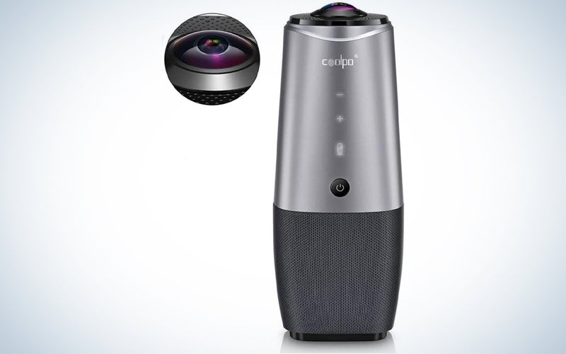 a camera with a close up of the lens and microphone, one of the appliances on sale today